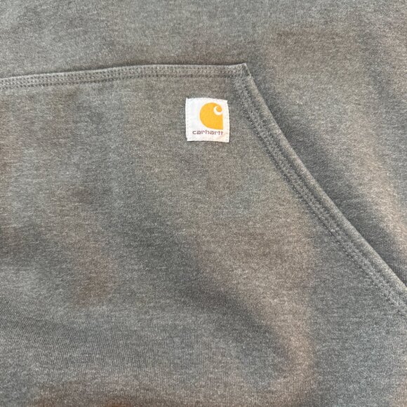 Carhartt Men's Grey Loose Fit Midweight Hooded Sweatshirt K121 Size 3XL - Picture 7 of 13